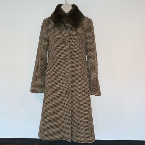 DKNY Donna Karan New York Wool & Fur Jacket - Picture 2 of 8